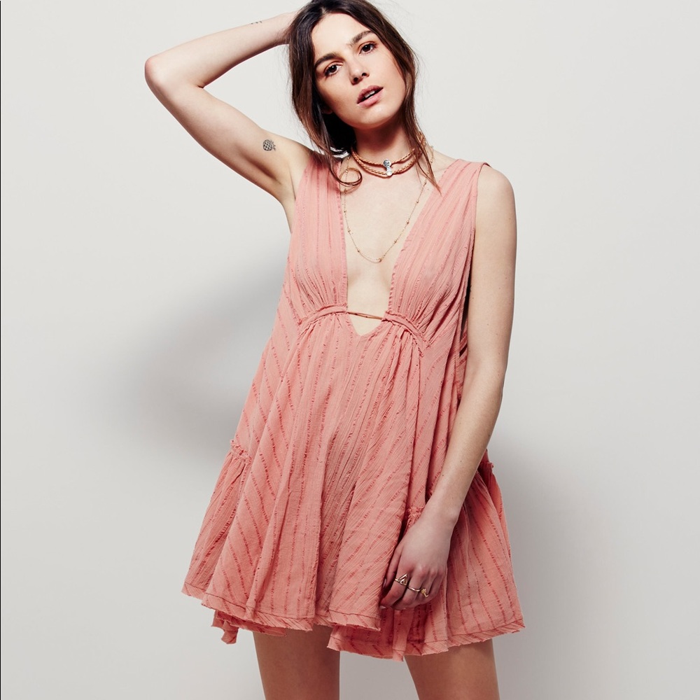 SOLD Free People tunic dress (tan)